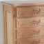 Traditional mahogany carved chest of drawers 