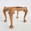 Traditional Carved Stool - Unfinished Mahogany